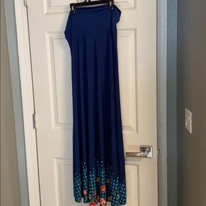 Royal Blue dipped Maxi skirt
